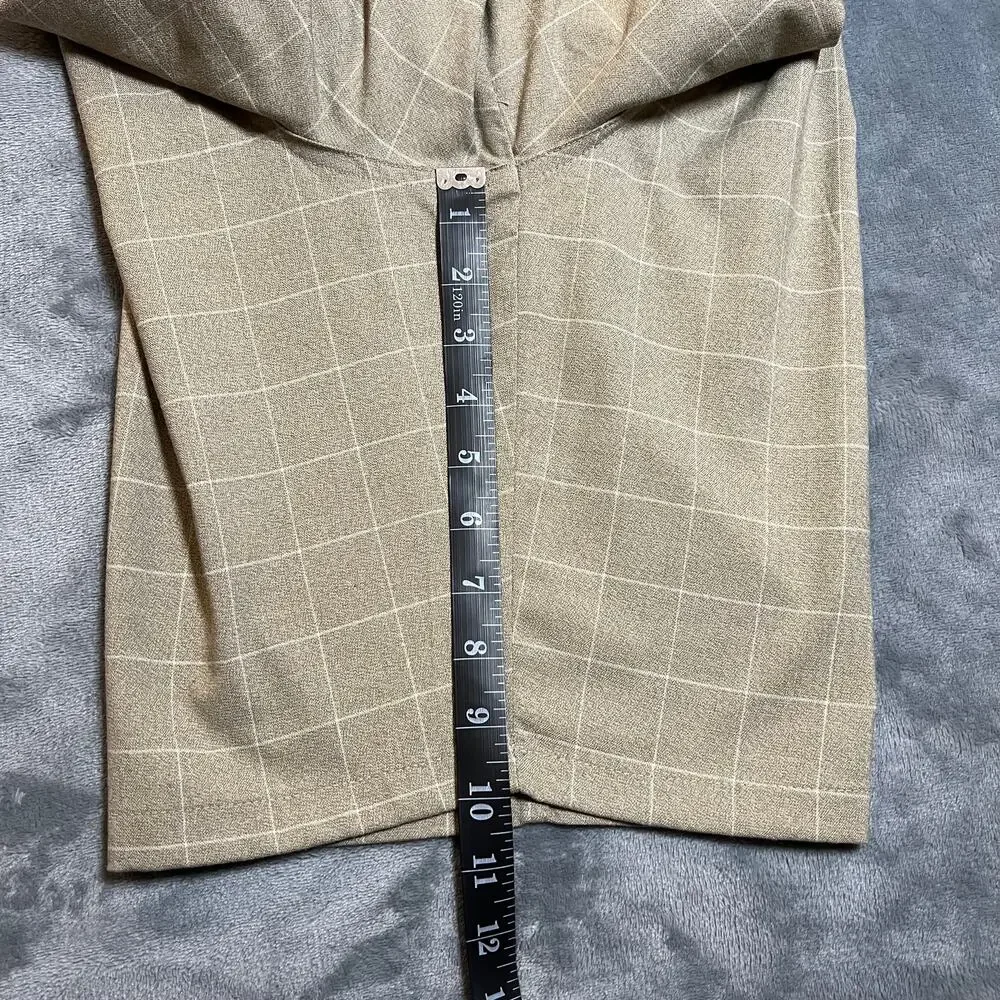 O'Neill Men's Stretch Walk Shorts Size 34 Flat Front Chino Window Pane Check